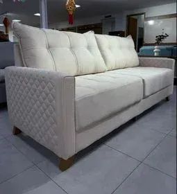 Sofá 2.15m em Linho - Oferta