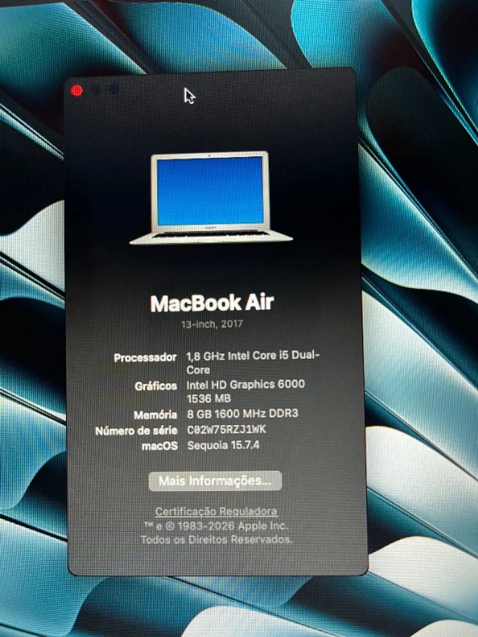 MACBOOK AIR 2017 13.3' I5/8GB/128GB (NA CAIXA) - Notebooks
