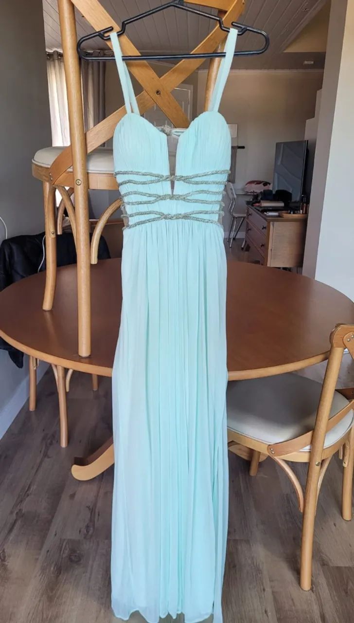 Vestido longo turquesa - Foto 2