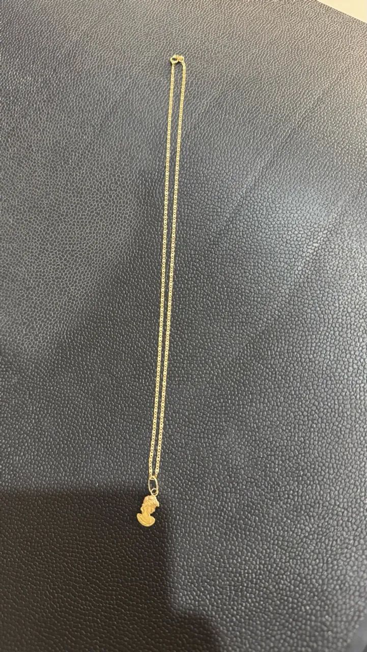 Colar de ouro com pingente  - Foto 2