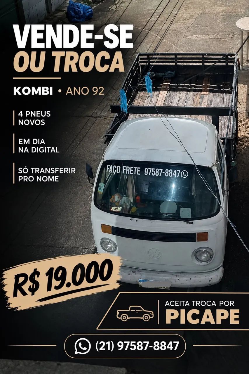Volkswagen Kombi Furgão 1992