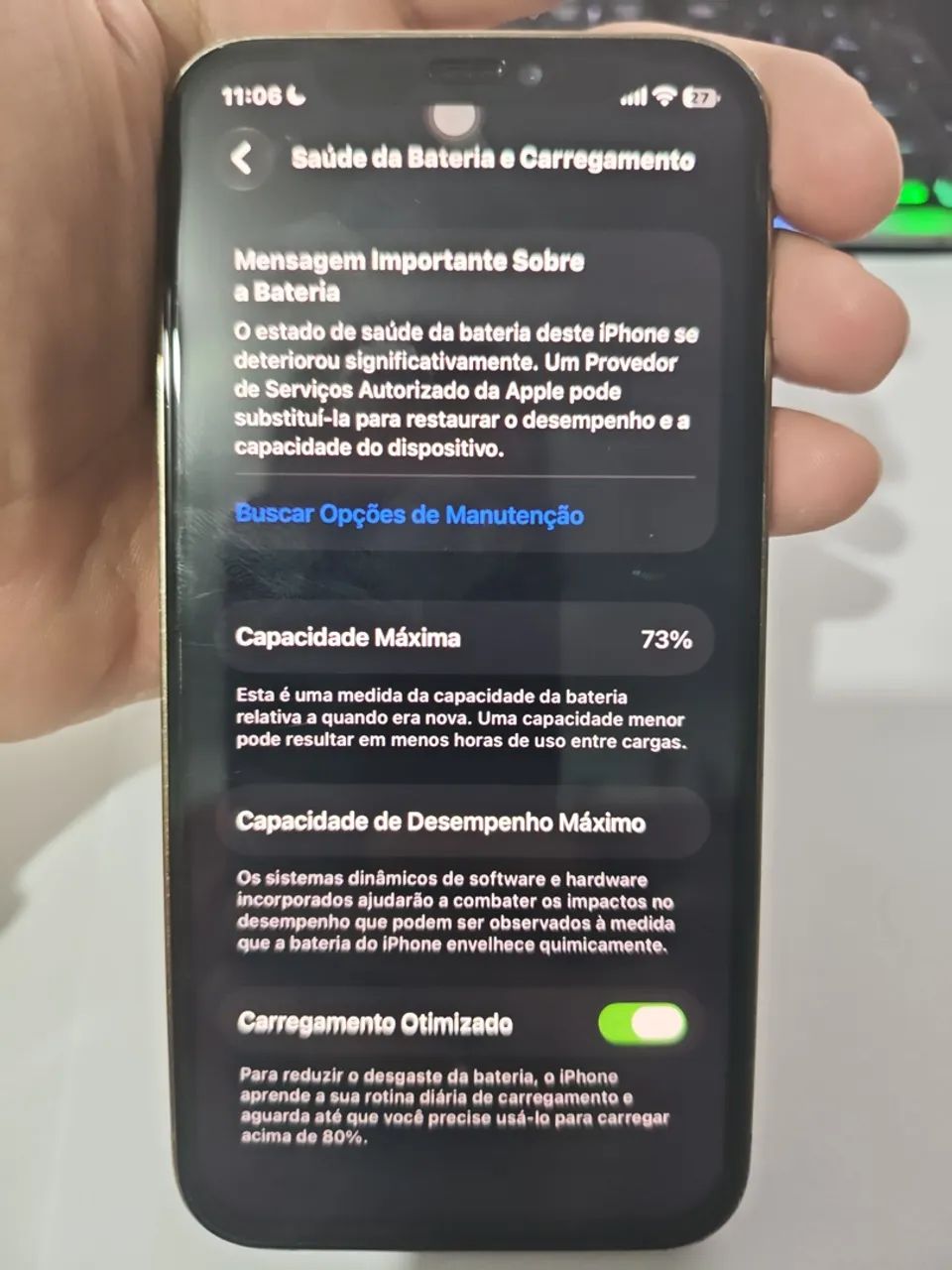 iPhone 12 Pro 128gb  Face ID off bateria 73% - Foto 3