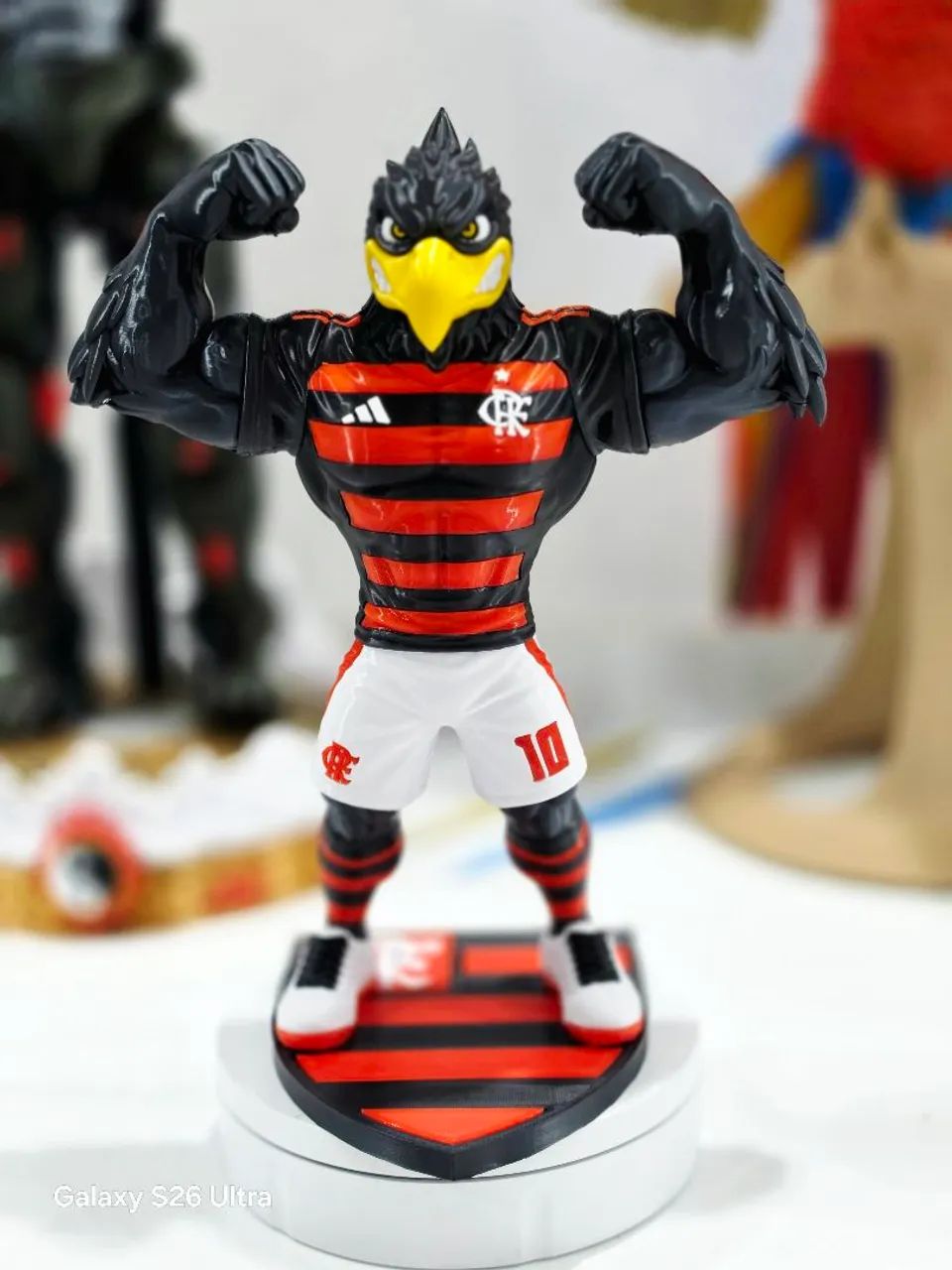 Mascote do Flamengo impresso em 3D