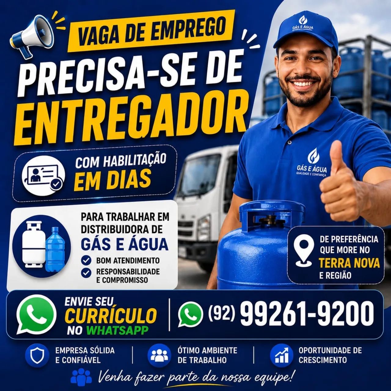 Entregador de gás 