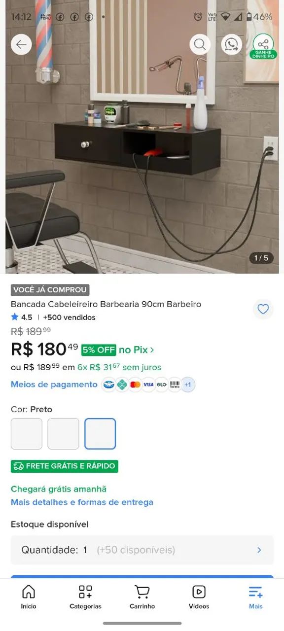 Móveis para barbearia  - Foto 5