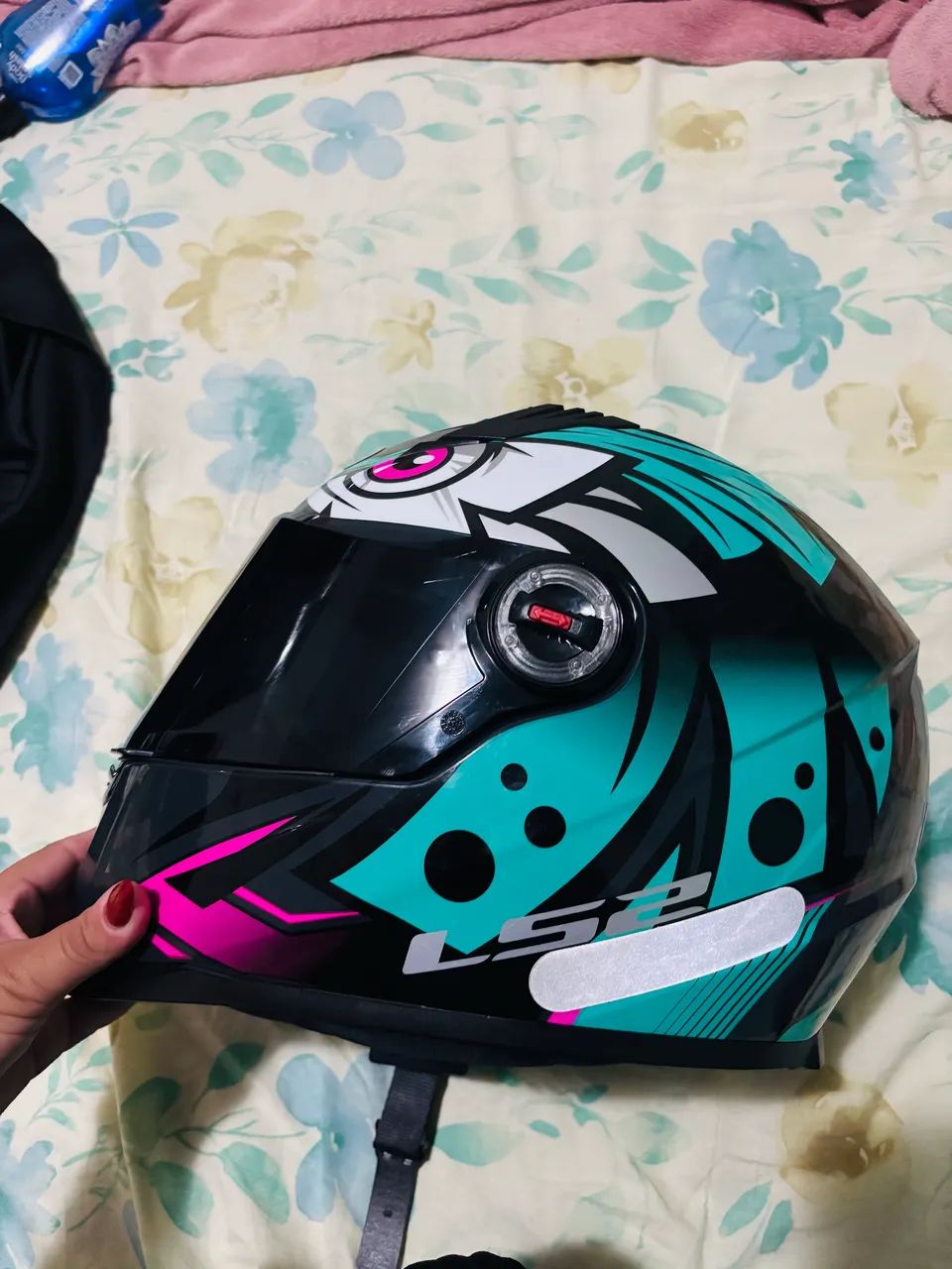 Capacete LS2 tribal verde  - Foto 5