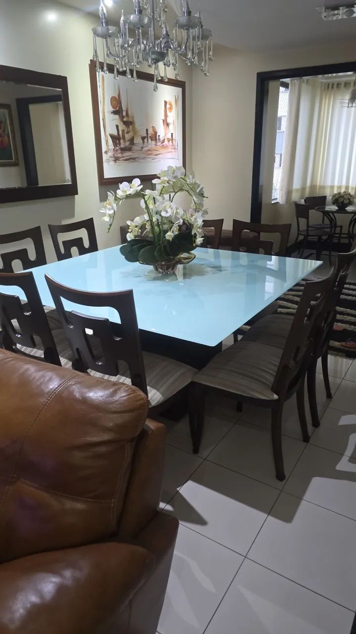 Mesa de vidro de 8 lugares - Foto 2