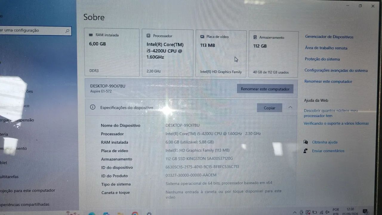 Notebook acer aspire E1-572 - Foto 4
