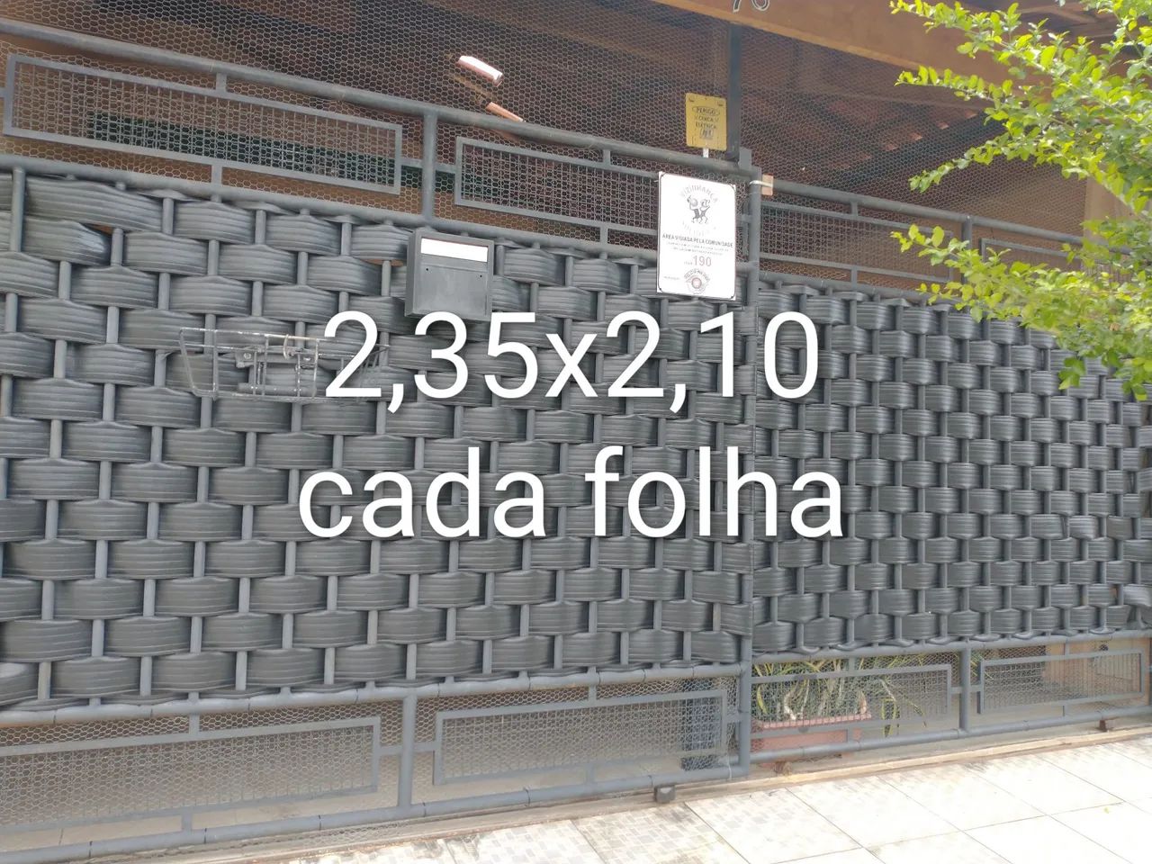 Portão de correr para garagem 