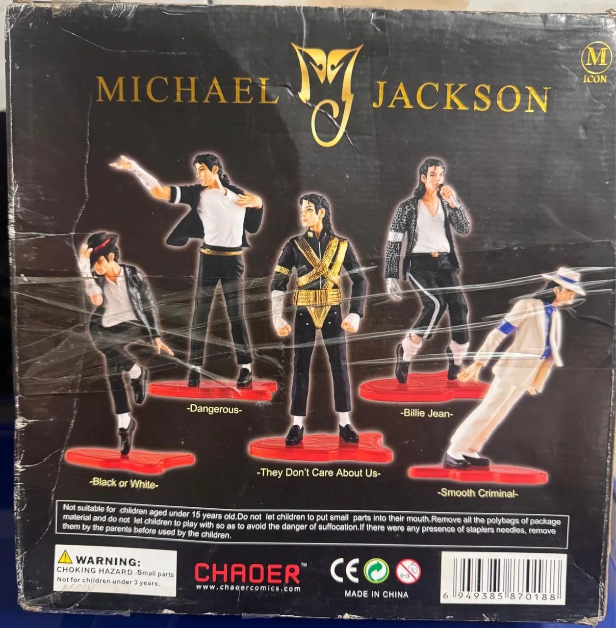 5 figuras do Michael Jackson - Caixa Original (item lacrado