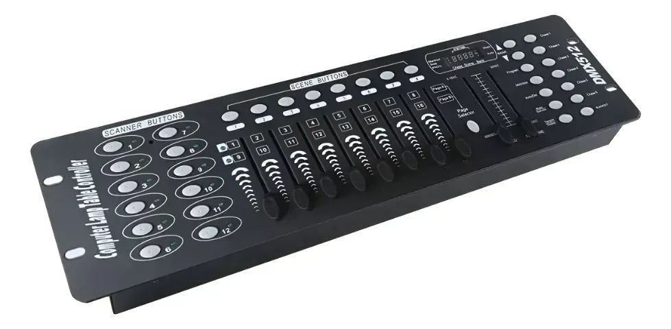 Mesa Dmx Controladora 512 Iluminação E Efeitos 192 Canais 12 (Usado) - Foto 2