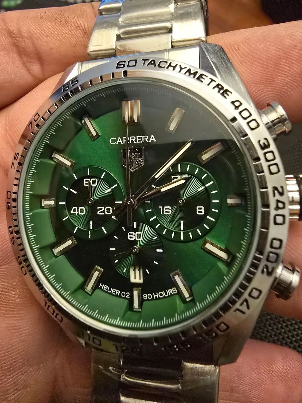 Relógio em aço pulseira em aço Cronógrafo  - Foto 3