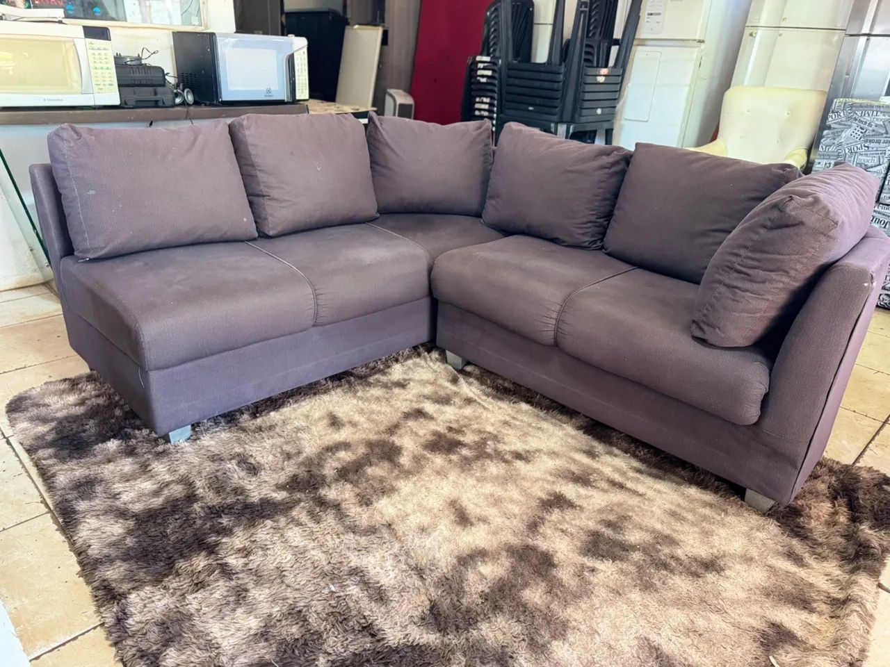 Vendo sofa de canto em bom estado (ENTREGO) - Foto 3