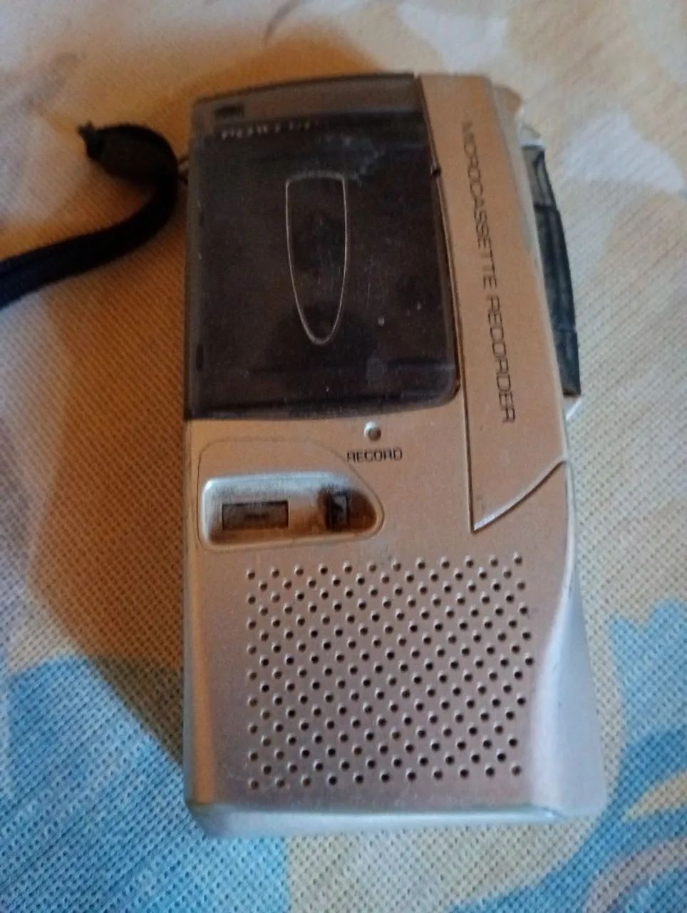 Micro gravador Estilo Repórter powerpack Anos 90 Raridade 1