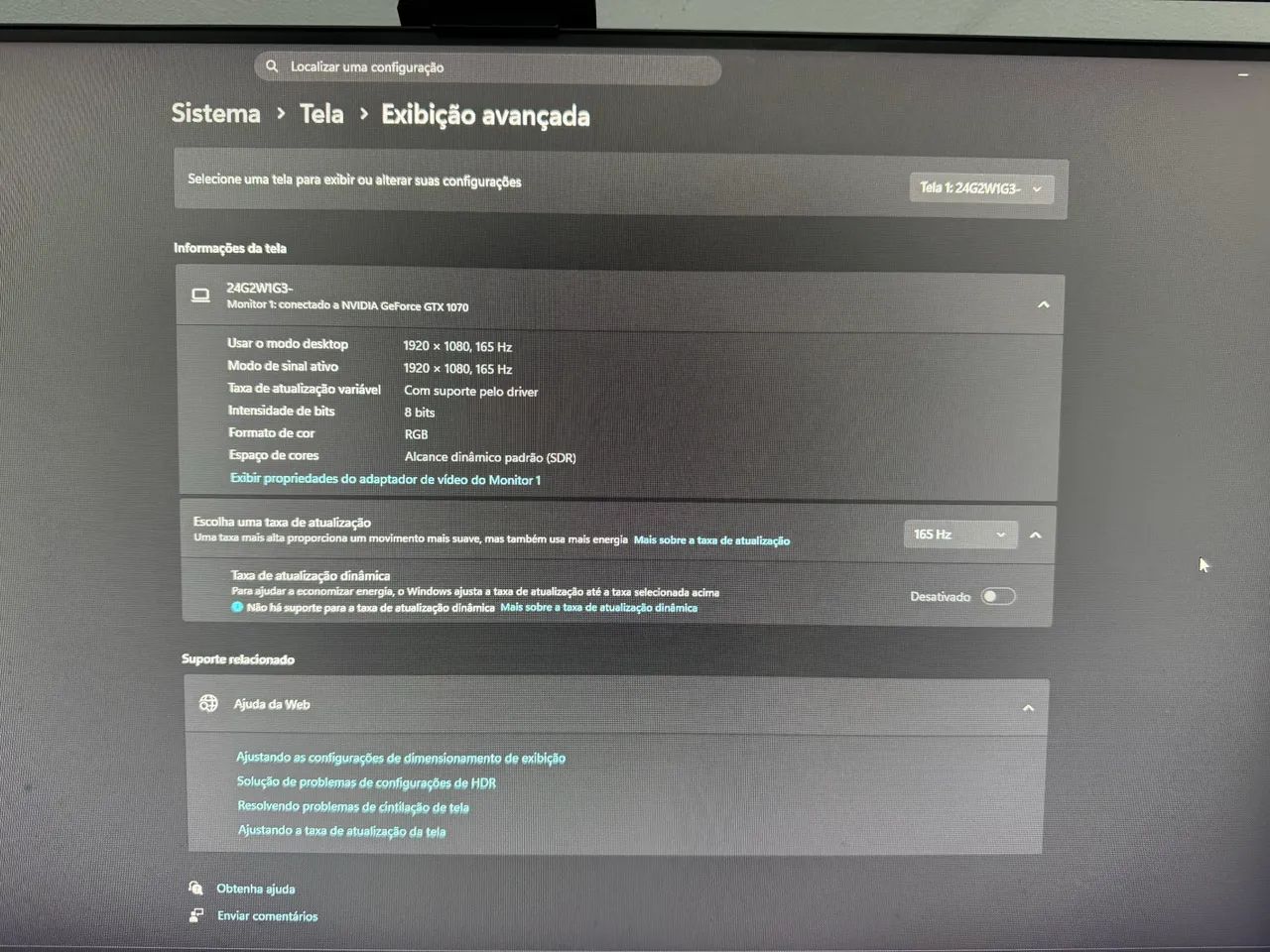 Monitor AOC 165hz 24 polegadas - Foto 2