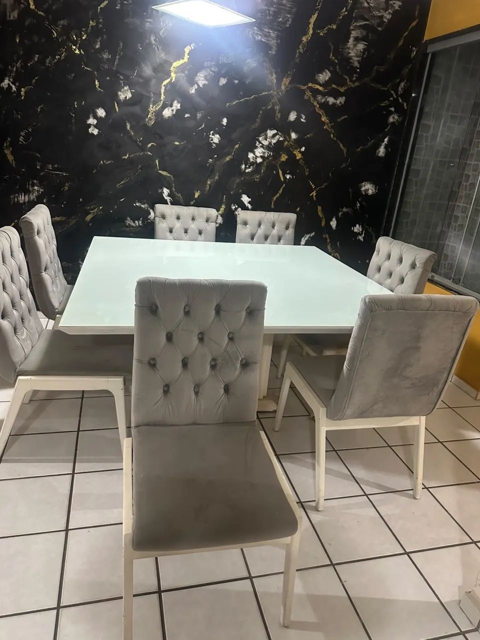 ? OPORTUNIDADE IMPERDÍVEL! VENDO MESA DE JANTAR LUXO COMPLETA! ? - Foto 4
