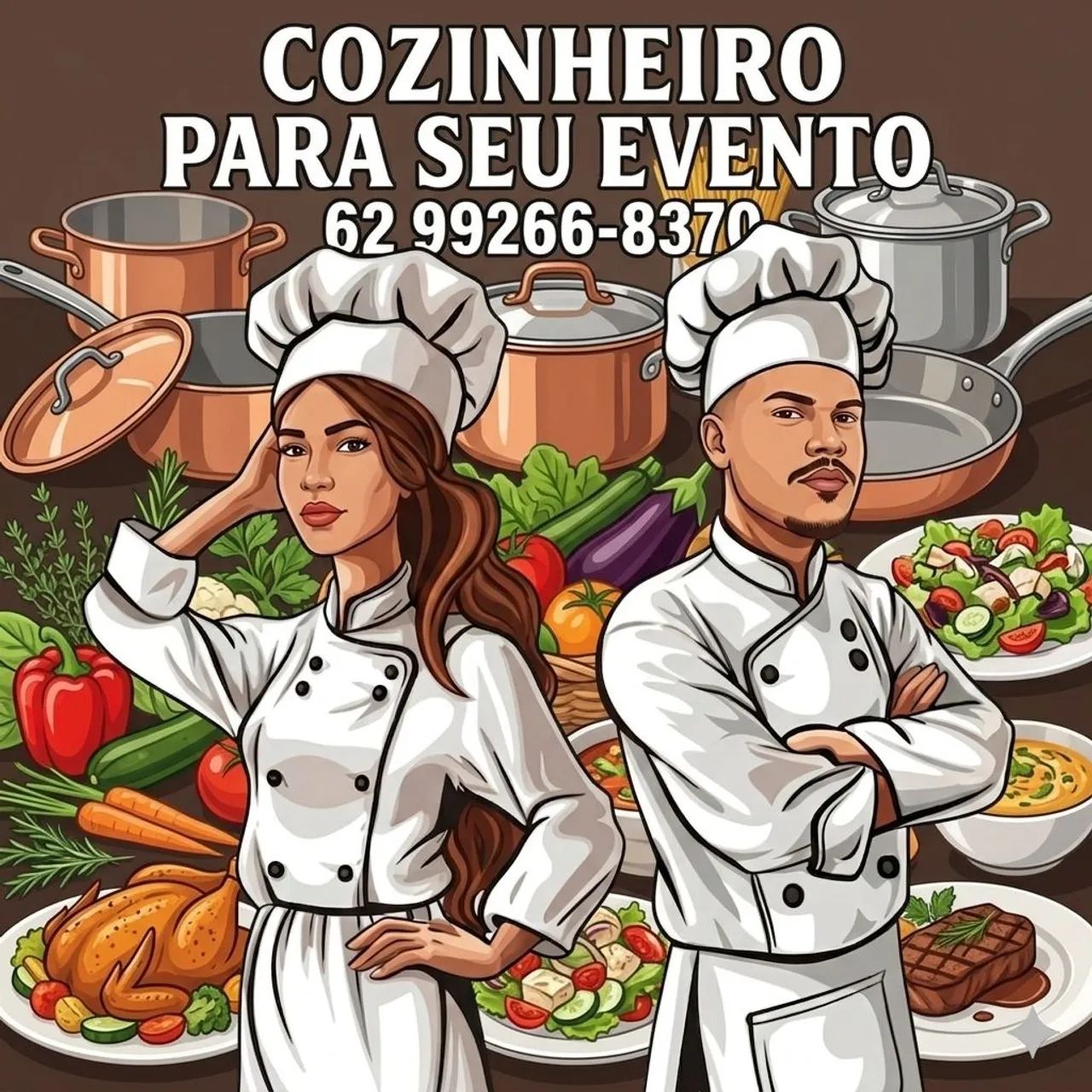 Casal cozinheiro e churrasqueiro para seu evento  - Foto 4
