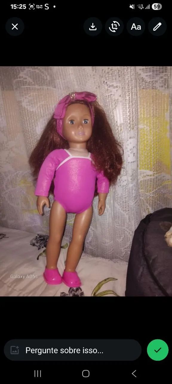Boneca america Gil original ginástica 