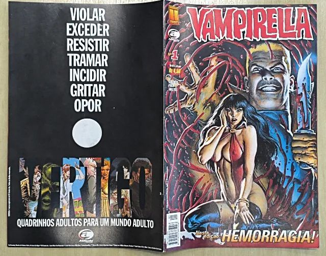 Hq Vampirella - Hemorragia N° 1 - Editora Atitude -1999 - Foto 3