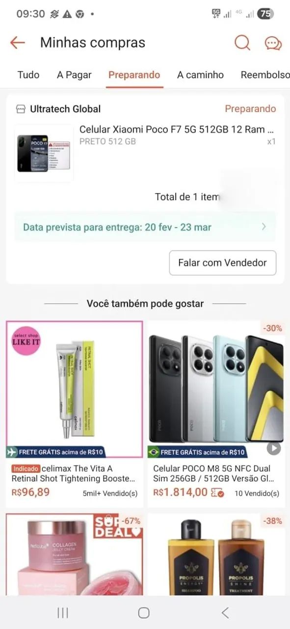 Poco F7 512GB - Comprado em Março - TROCO POR IPHONE  - Foto 3