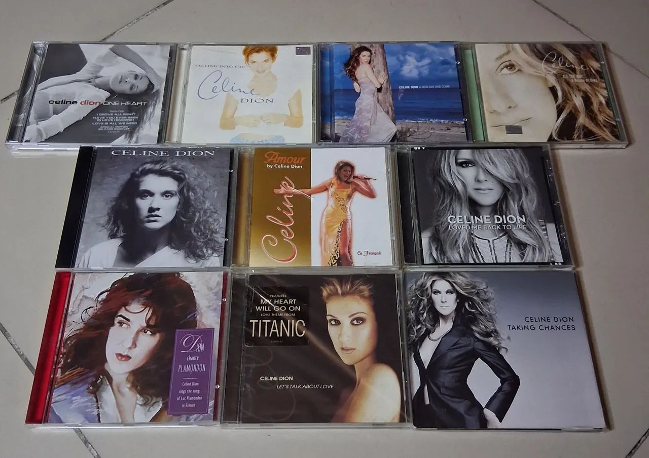 CD Celine Dion Lote 10 Discos  Original 
