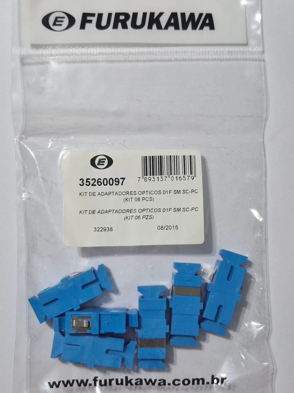 Kit de adaptadores para Fibra ótica 