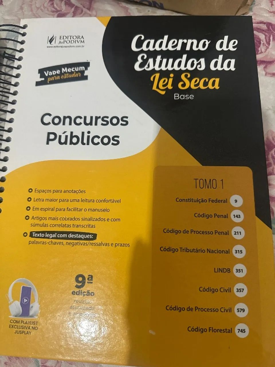 Caderno de estudos da lei seca - Tomos 1 e 2