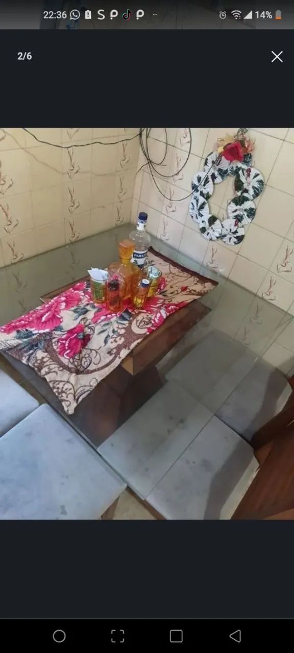 VENDO LINDA MESA DE VIDRO  - Foto 2