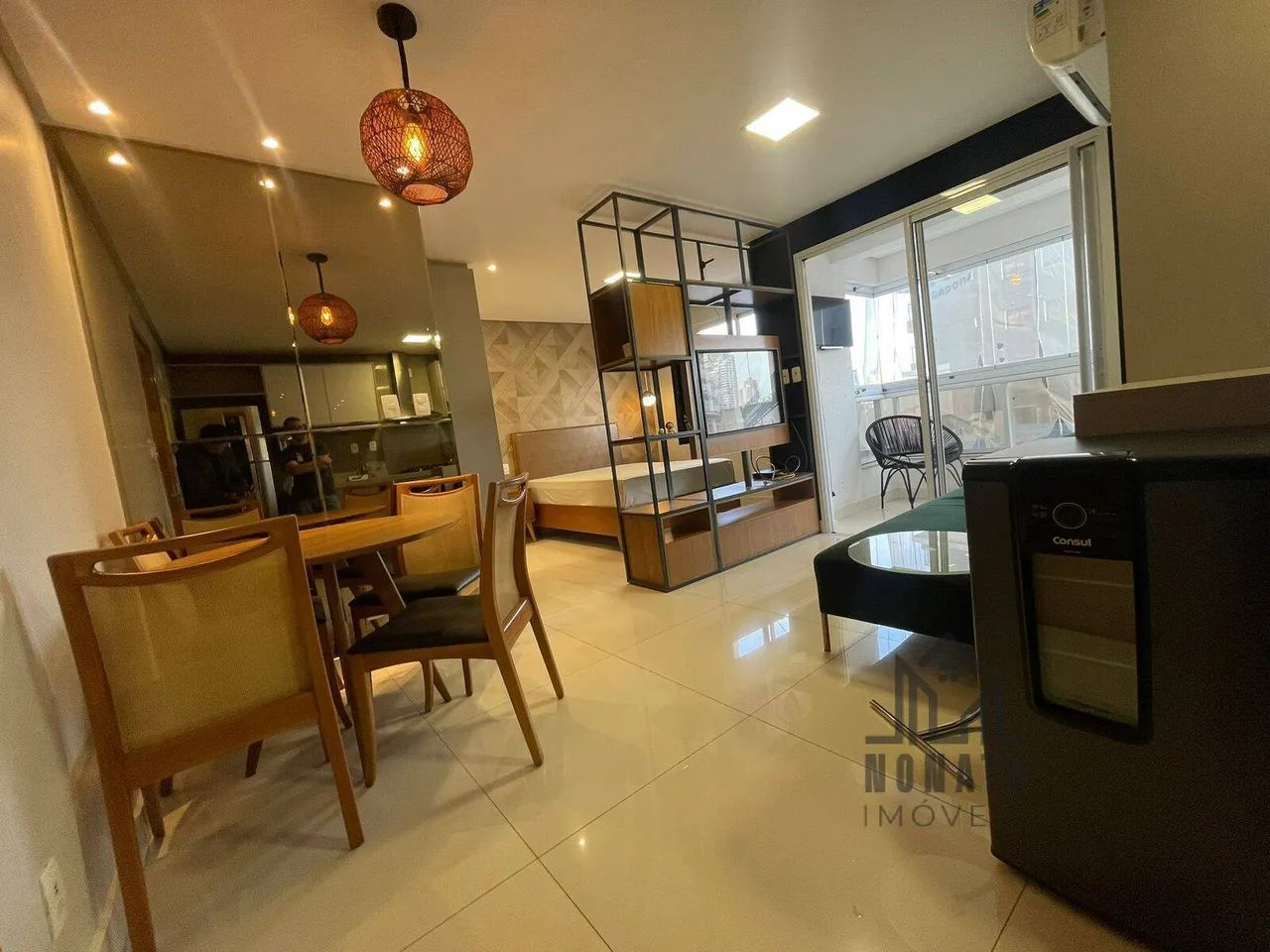 Flat Mobiliado à Venda no Setor Bueno Edifício Luz com 42m² e Sacada - Foto 4