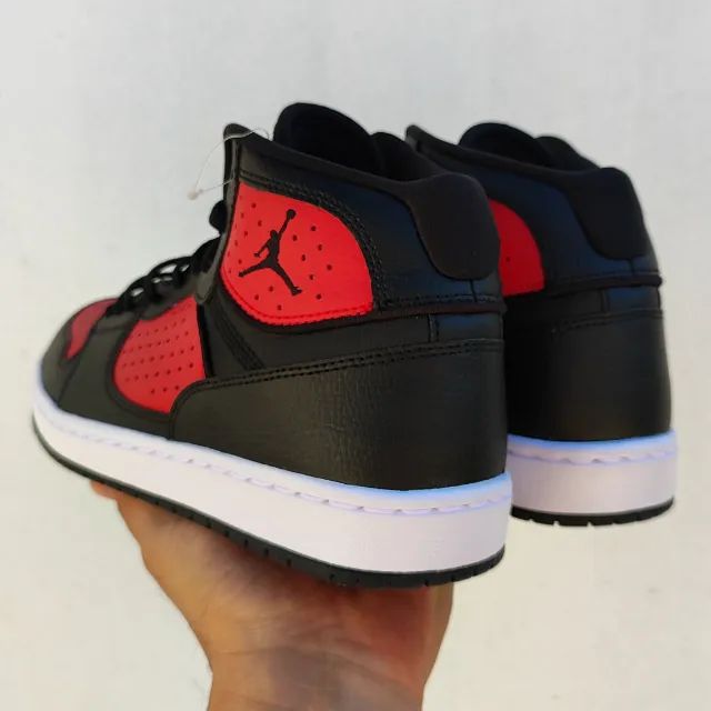 Tênis Nike Jordan Access Jumpman Preto e Vermelho Masculino Novo