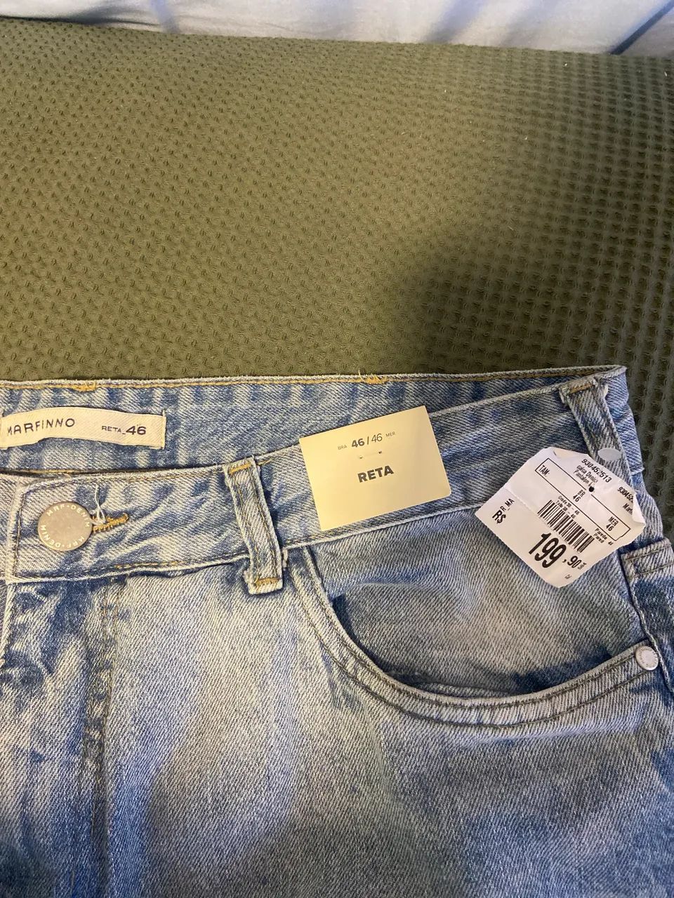 Calça jeans Marfinno reta - Foto 2