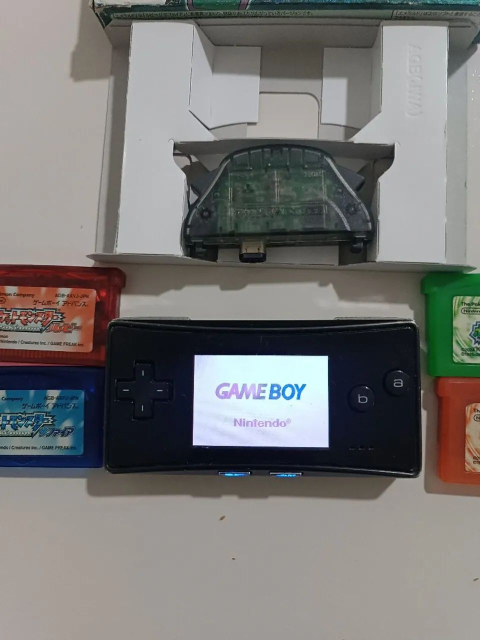 Game Boy Advance Micro + coleção pokemon + brindes - Foto 2
