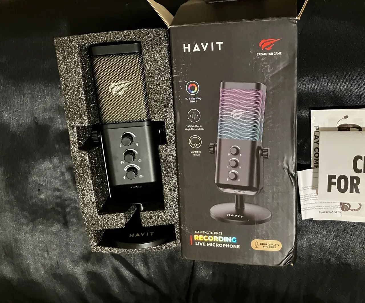 Microfone de mesa Havit Gk65 - Foto 2
