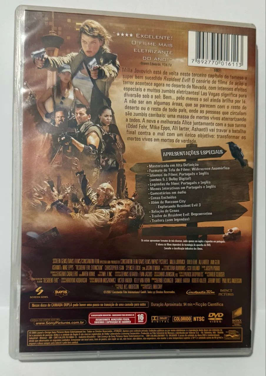 Resident Evil 3 - Extinção | FILME DVD - Foto 2