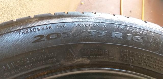 Jogo de rodas de ferro 16" com pneus Michelin - Foto 4