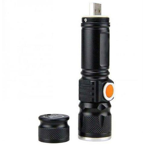 Kit 3 - Mini Lanterna Led T6 Recarregável USB - Foto 2
