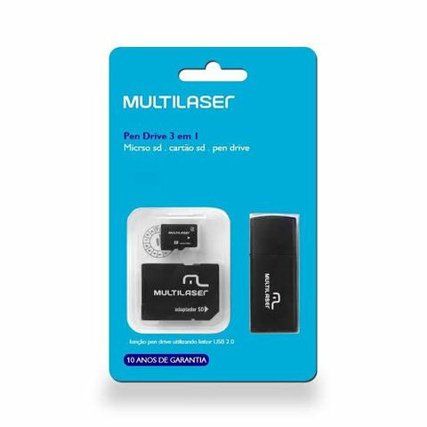 Kit pen Drive, micro SD, e cartão de memória