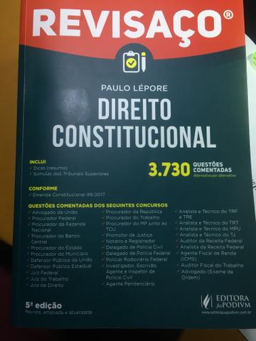 Livro direito constitucional