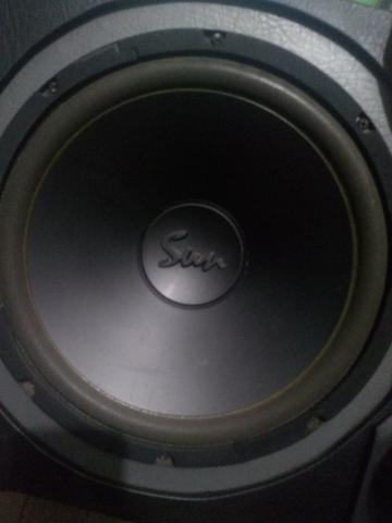Caixa selada com Subwoofer SUN e Corneta TSR 120W rms - Foto 2