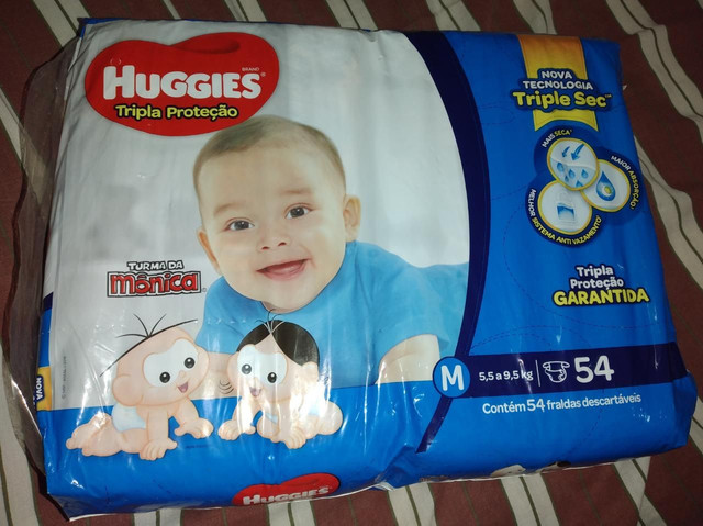 Pacote fechado de fraldas