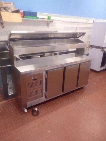 Condimentadora com pizzarola refrigerada em aço inox industrial sob medida - Foto 5