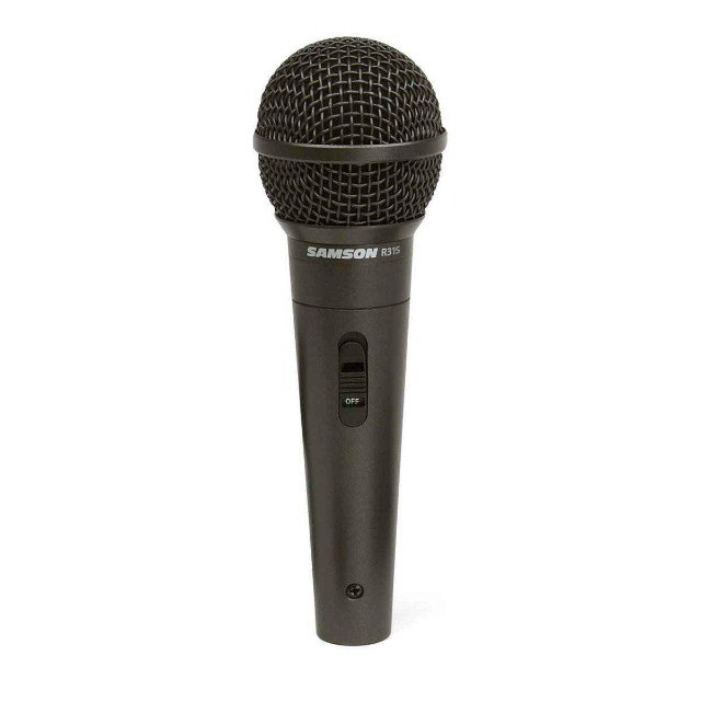 Microfone Profissional Samson R31S Hipercardioide na Loja Cheiro de Música