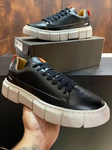 Tênis Hugo Boss Couro legítimo novo na caixa 