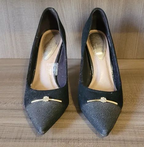 Scarpin aveludado sale