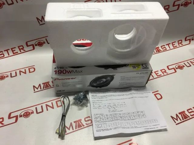 embalagem pioneer ts-g1010f 4''polegadas com isopor ferragem e fiaçao - Foto 2