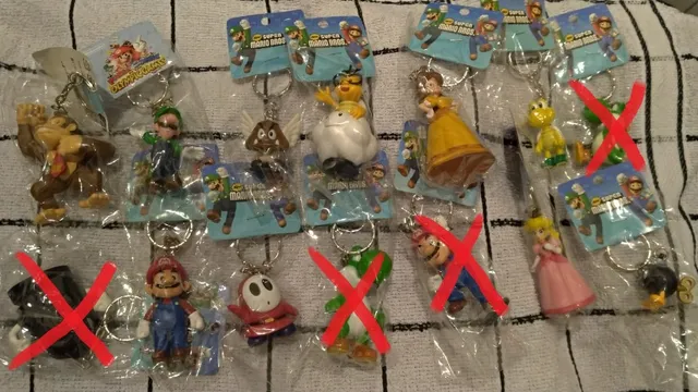 Chaveiros Super Mario Bros
