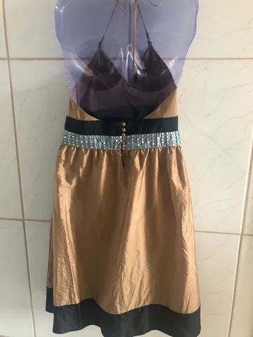 Vestido dourado (M) Marca: Cavendish - Foto 2