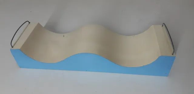 Halfpipe duplo para skate de dedo (pista de fingerboard) antiguidade coleção