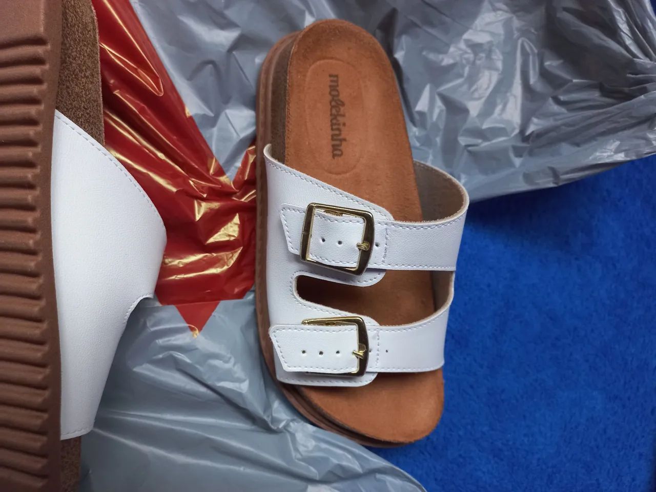 Sandália Molekinha branca - Tamanho 28 - Foto 4