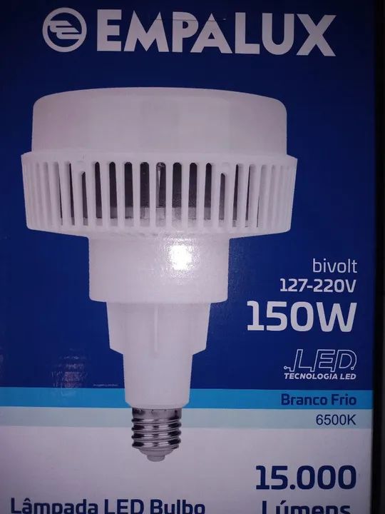 (Lâmpada LED 150W Bivolt 6500K  Base E40 )